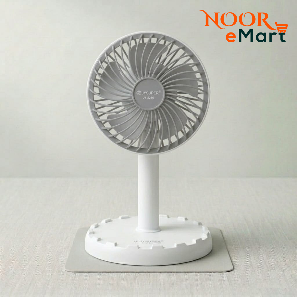 (4000mAh lithium battery) JYSUPER Rechargeable Portable Mini Table Fan : JY-2218