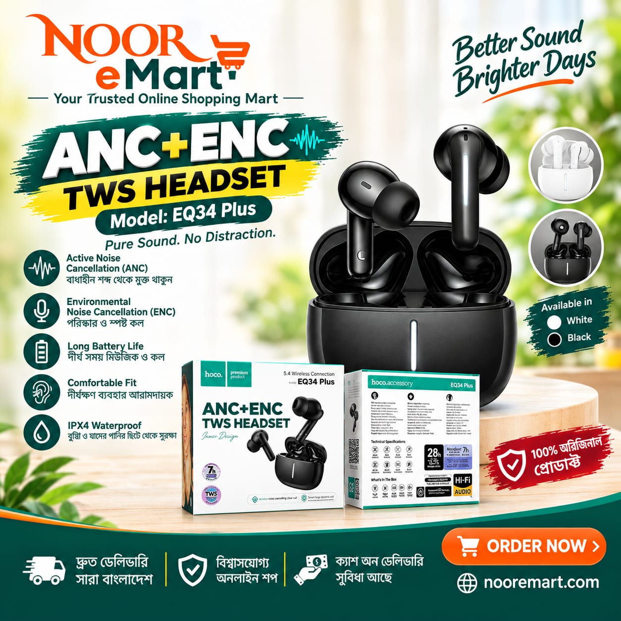 EQ34 Plus ANC+ENC TWS